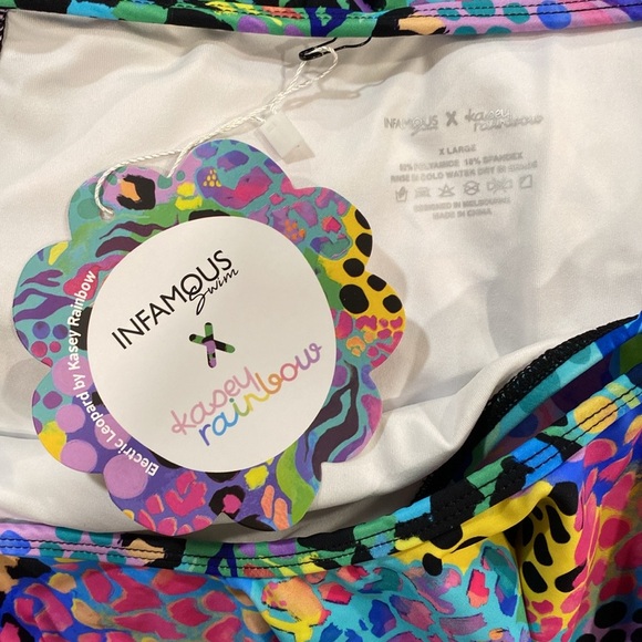 Infamous Swim x Kasey Rainbow Miranda One Piece Bathing Suit in Electric Leopard - Picture 11 of 11